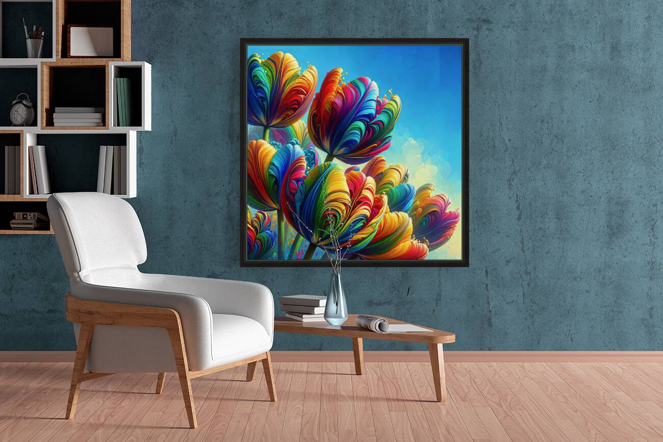 ai artist debra amerson plant artistry multi colo Reproduction