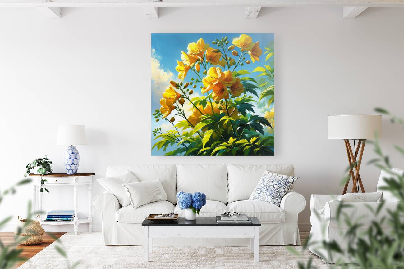 ai artist debra amerson plant artistry mustard we Reproduction