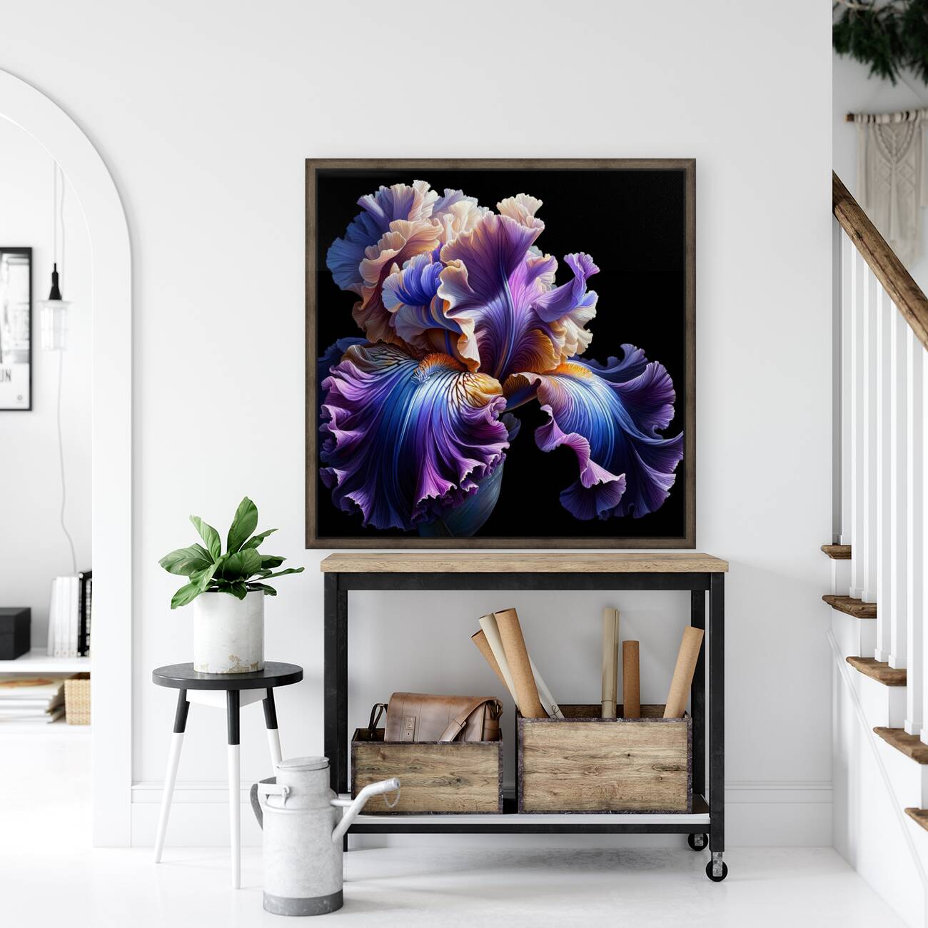 ai artist debra amerson plant artistry purple bea Reproduction
