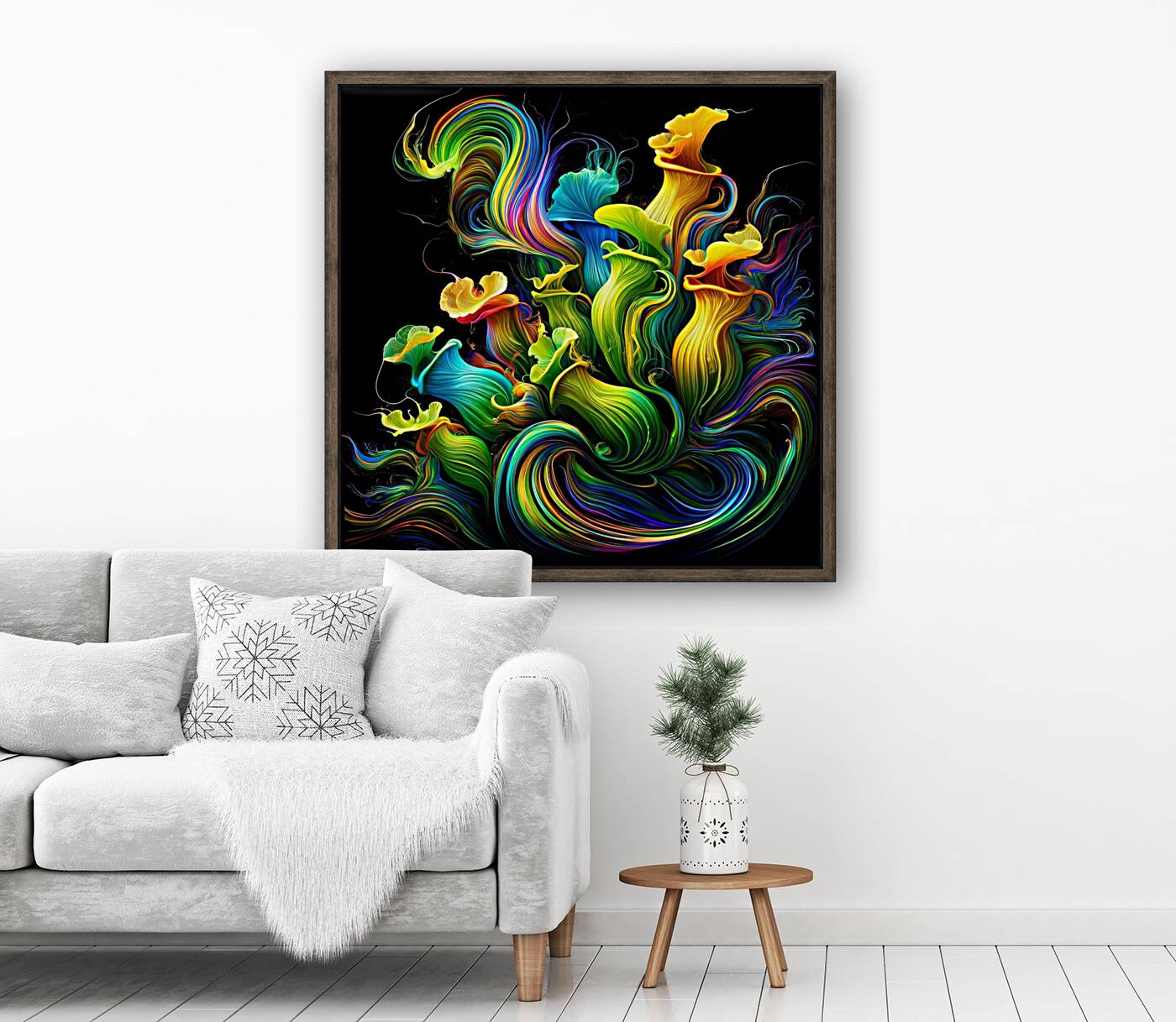 ai artist debra amerson plant artistryabstract pi Reproduction