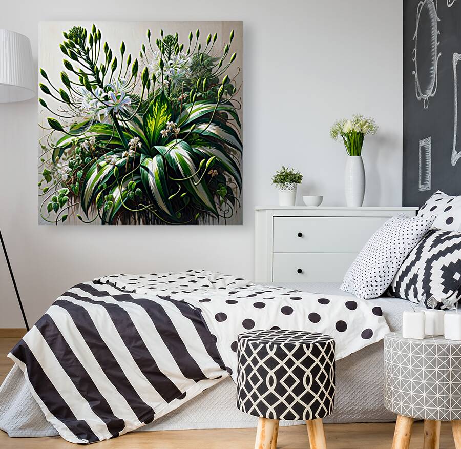 ai artist debra amerson tangle of house plants co Reproduction