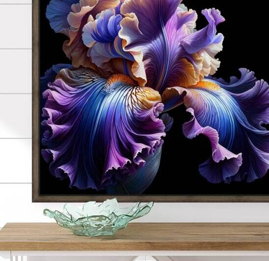 ai artist debra amerson plant artistry purple bea by Debra Amerson