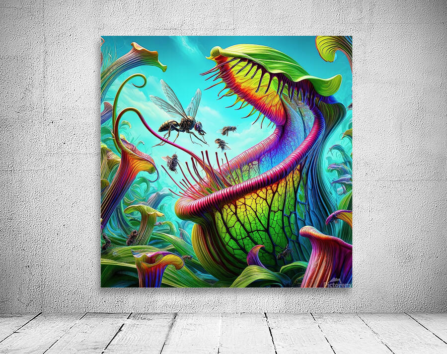 ai artist debra amerson carnivore fly eater copyr Wall Preview