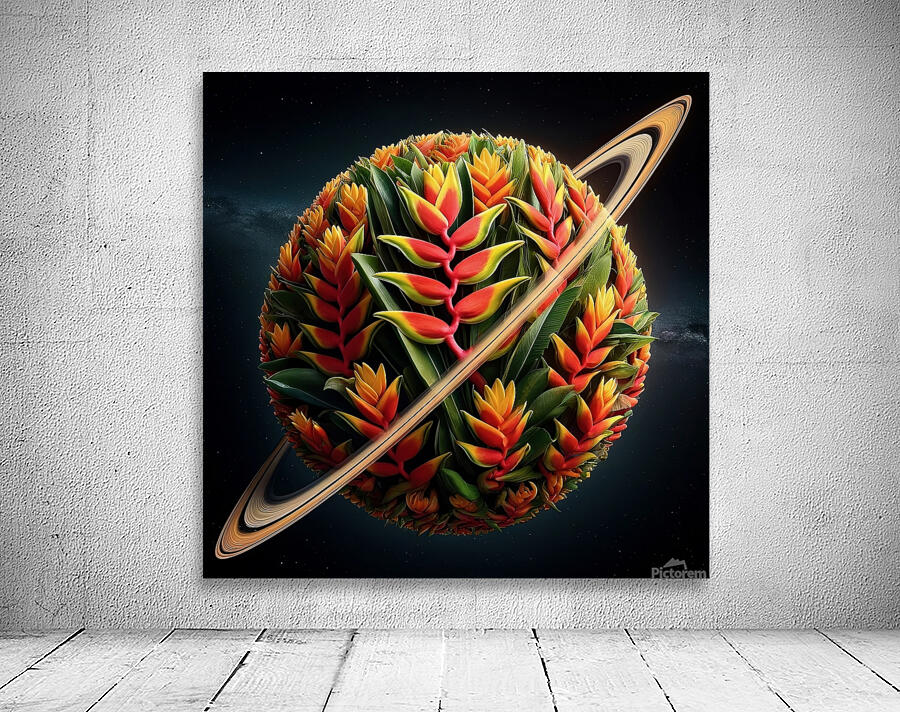 ai artist debra amerson lobster heliconia plant p Wall Preview