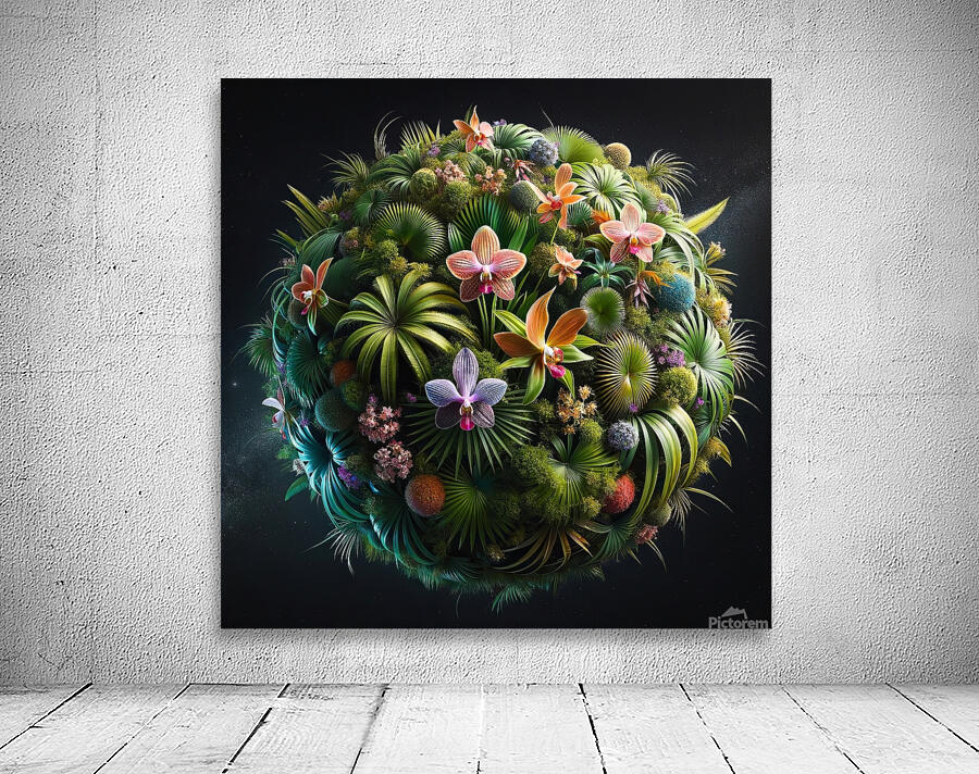 ai artist debra amerson palm species plant planet Wall Preview