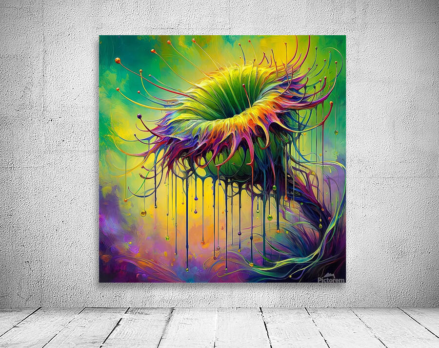 ai artist debra amerson plant artistry abstract c Wall Preview