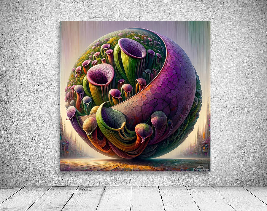 ai artist debra amerson plant artistry abstract g Wall Preview