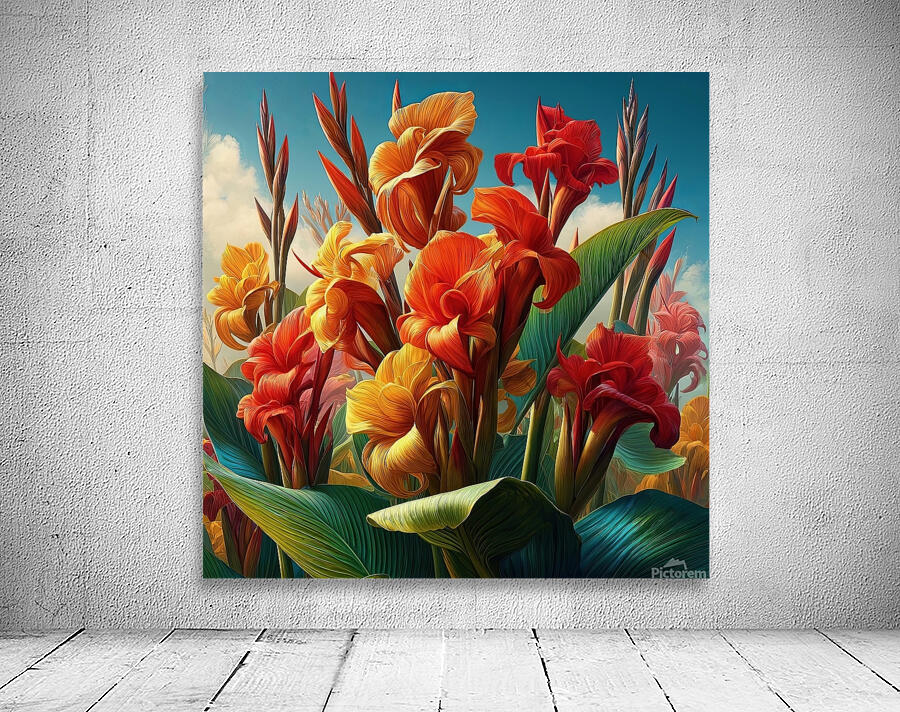 ai artist debra amerson plant artistry colorful c Wall Preview