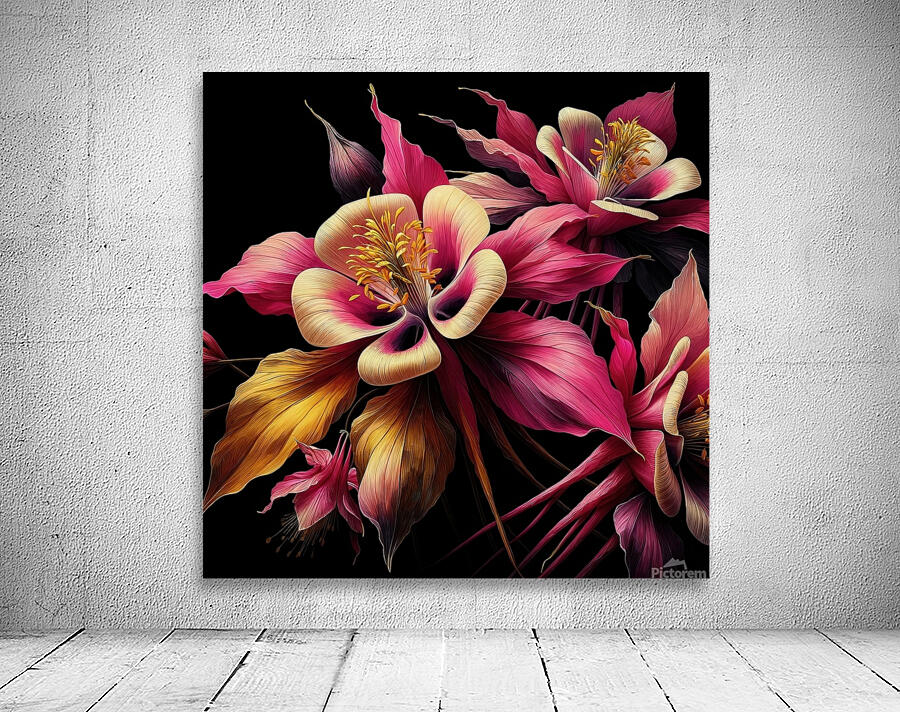 ai artist debra amerson plant artistry big pink g Wall Preview