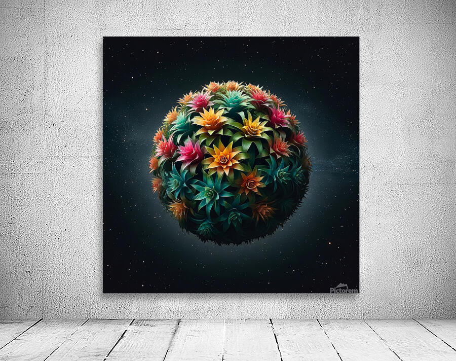 ai artist debra amerson plant artistry colorful g Wall Preview