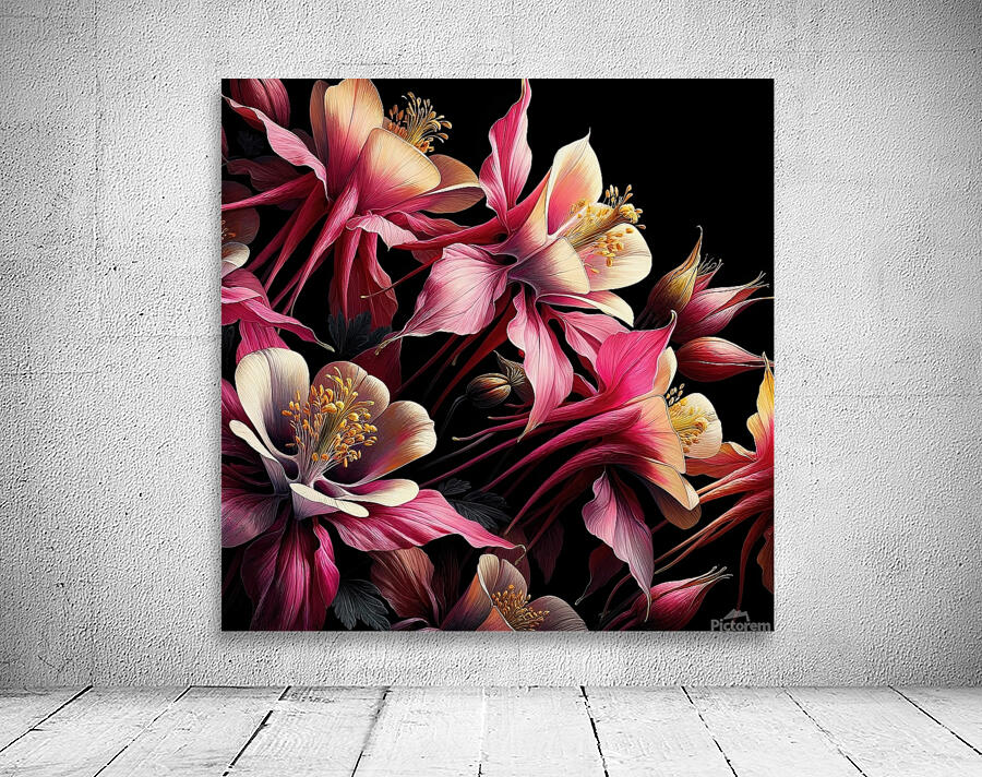 ai artist debra amerson plant artistry crimson cu Wall Preview