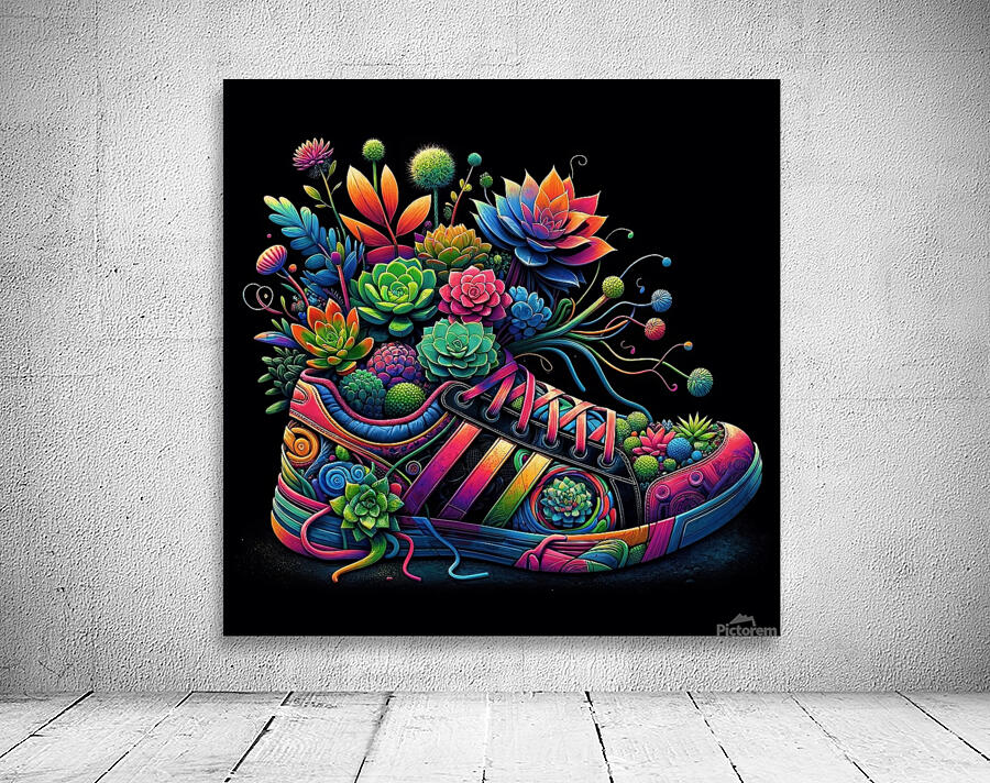 ai artist debra amerson plant artistry high top t Wall Preview