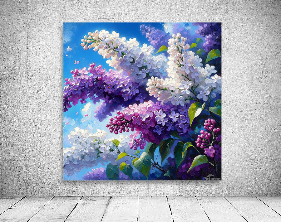ai artist debra amerson plant artistry purple lil Wall Preview