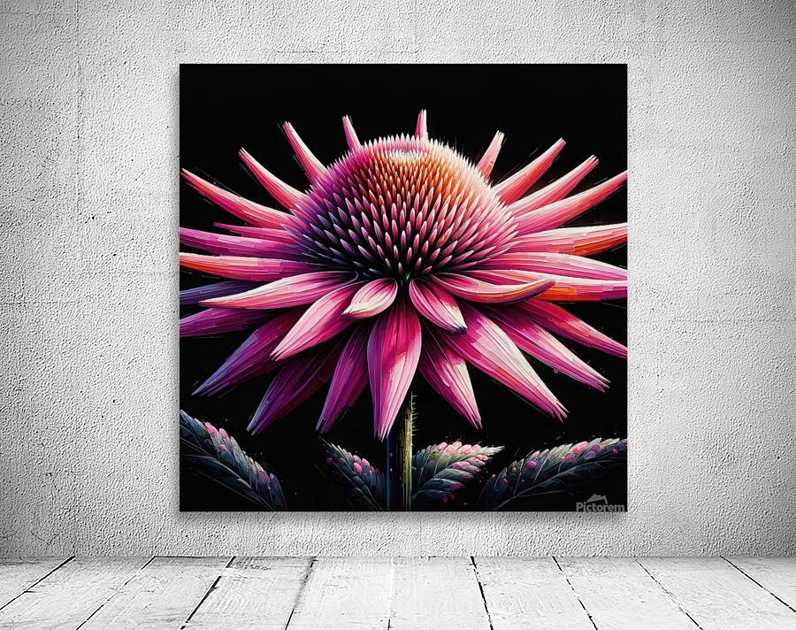 ai artist debra amerson plant artistry pink cone Wall Preview