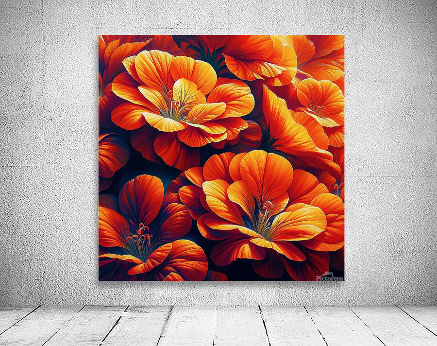ai artist debra amerson plant artistry orange nas Wall Preview