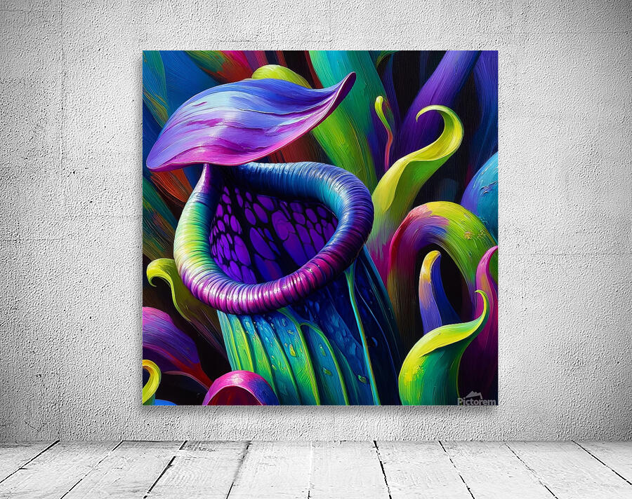 ai artist debra amerson plant artistry mouthy pit Wall Preview