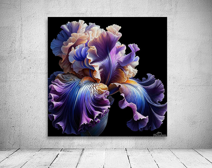 ai artist debra amerson plant artistry purple bea Wall Preview