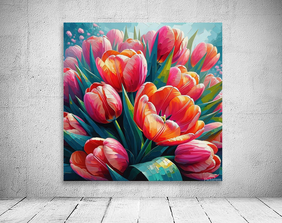 peach dutch tulips copyright 2024 deeper green ho Wall Preview