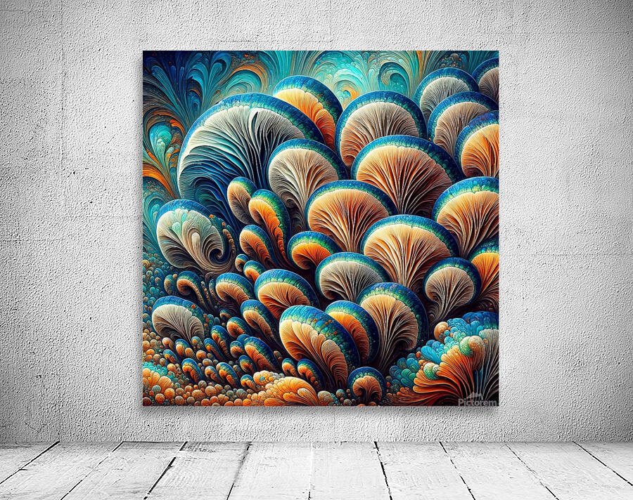 ai artist debra amerson plant artistry abstract b Wall Preview