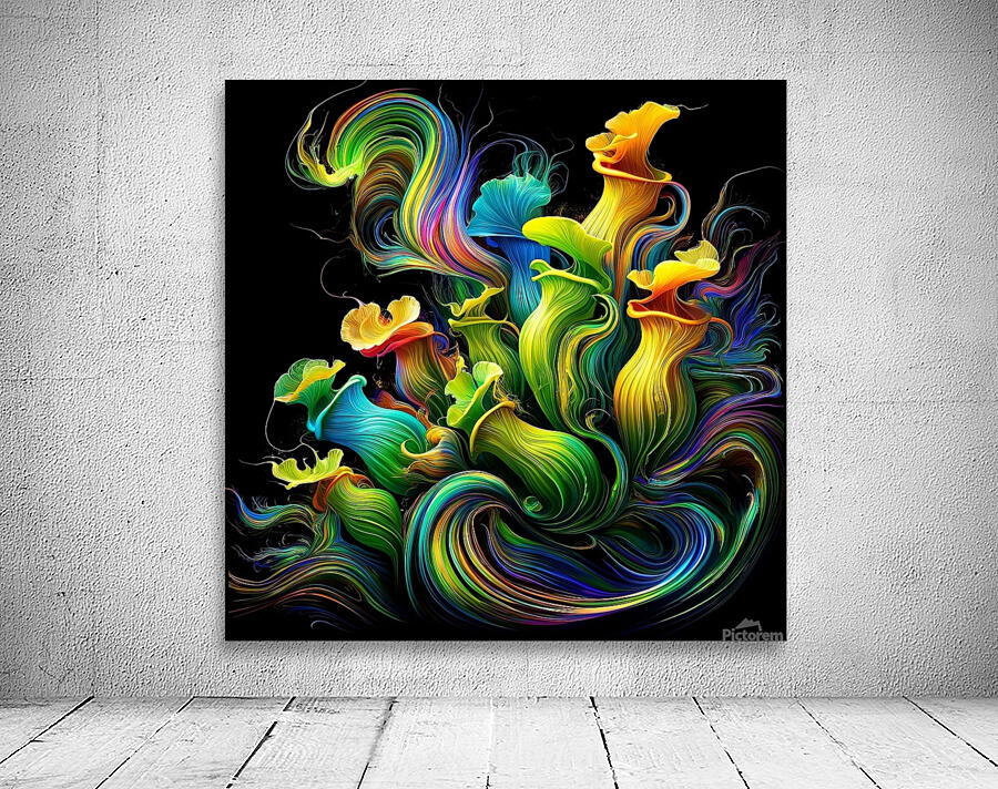 ai artist debra amerson plant artistryabstract pi Wall Preview