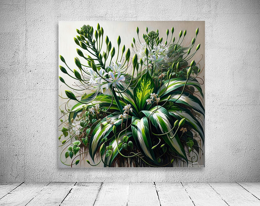 ai artist debra amerson tangle of house plants co Wall Preview