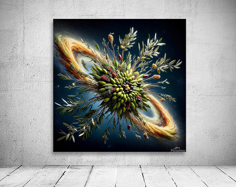 ai artist debra amerson plant artistryolive satur Wall Preview