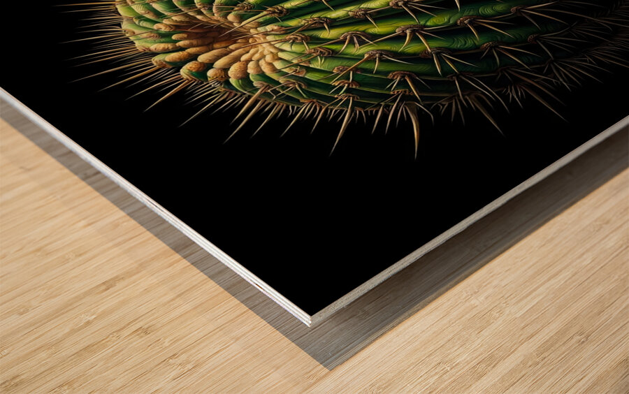 ai artist debra amerson plant artistry barrel cac Wood print