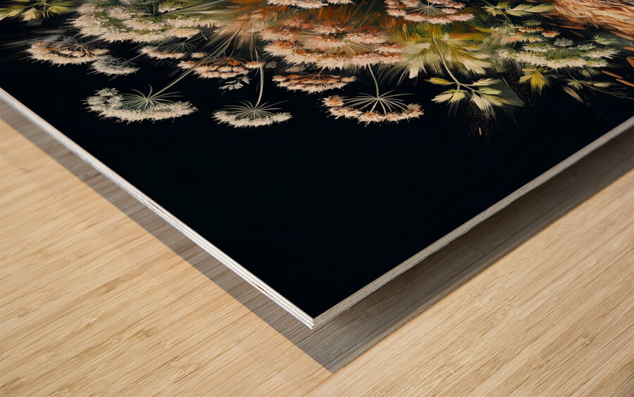 ai artist debra amerson plant artistry cardemum c Wood print