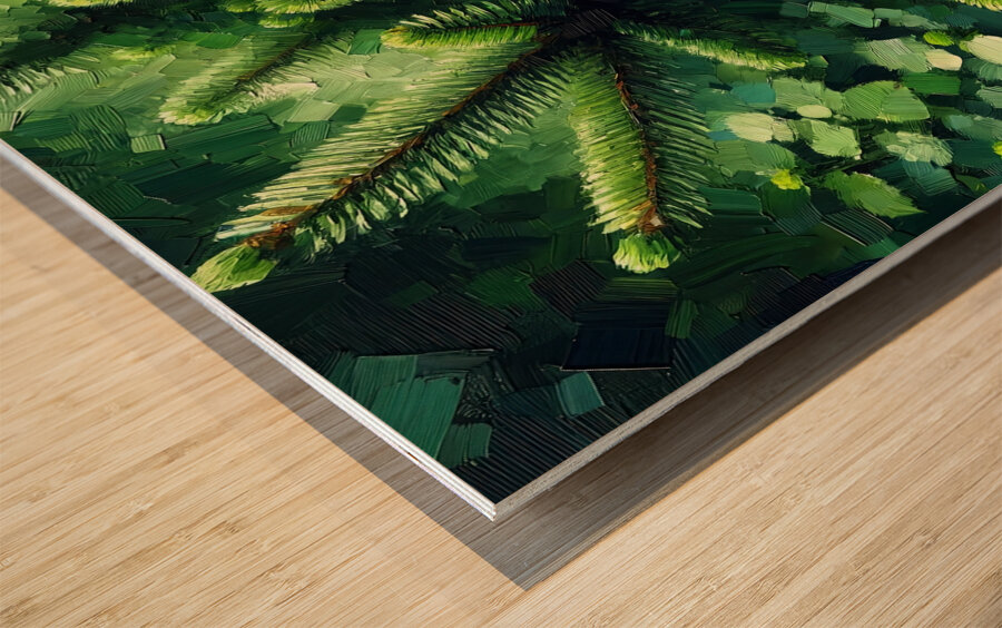 ai artist debra amerson plant artistry douglas fi Wood print