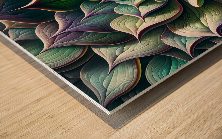 ai artist debra amerson plant artistry purple tip Wood print