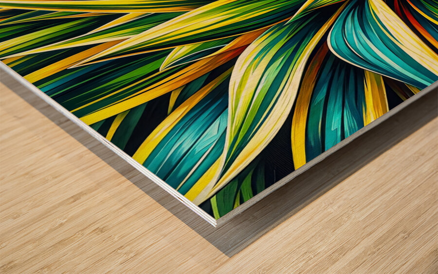 ai artist debra amerson plant artistry475c2ea7 c4 Wood print