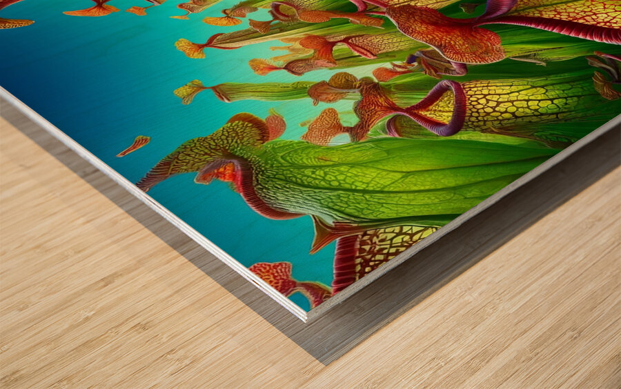 ai artist debra amerson plant artistrypitcher pla Wood print