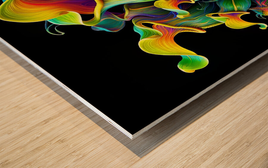 ai artist debra amerson plant artistry870b6438 a4 Wood print