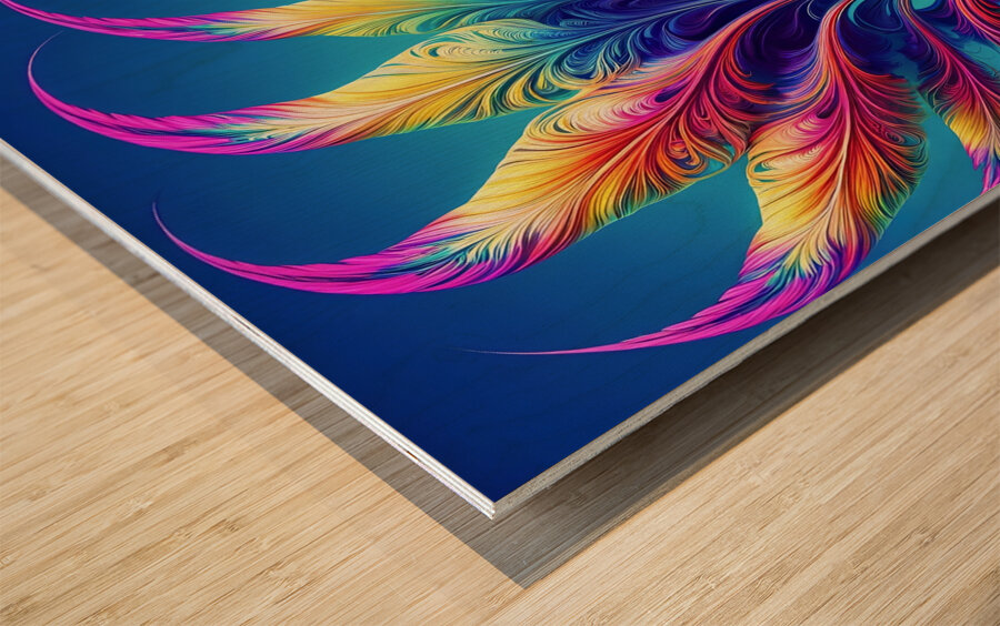 ai artist debra amerson plant artistry74c7738c a5 Wood print