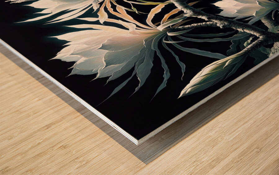 ai artist debra amerson plant artistry98cde768 51 Wood print