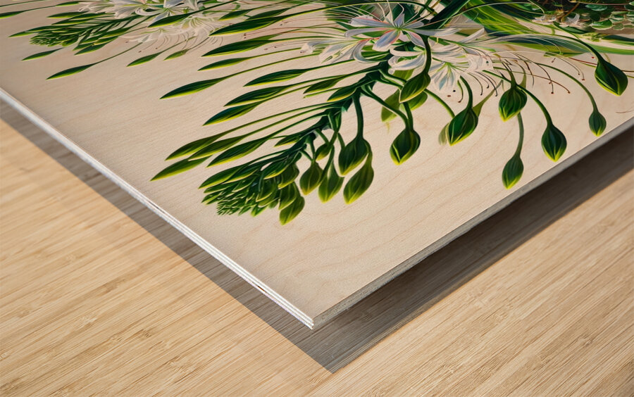 ai artist debra amerson tangle of house plants co Wood print