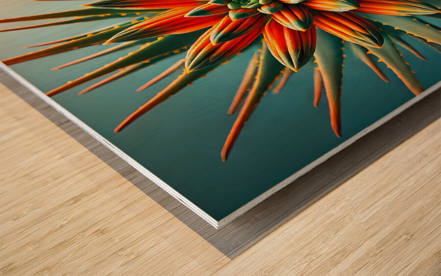 wall art by ai artist debra amerson deeper green  1718631679.8106 Wood print