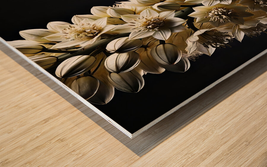 wall art by ai artist debra amerson deeper green  1718631654.1758 Wood print