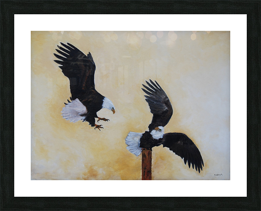 Two Eagles Picture Frame print