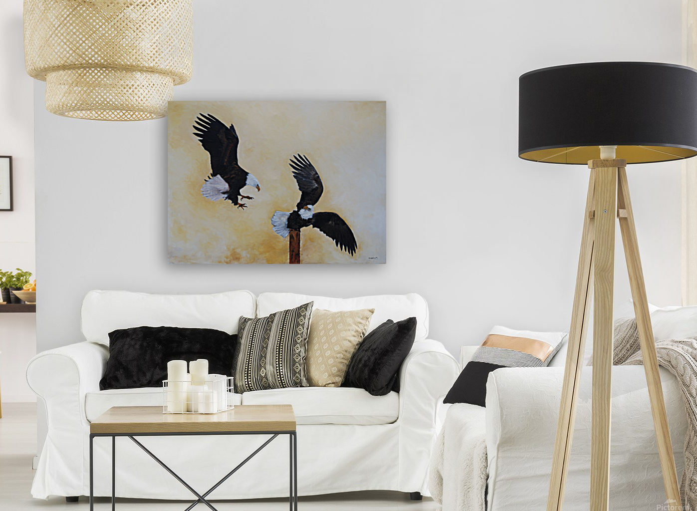Two Eagles Reproduction
