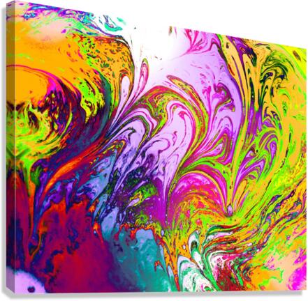 Bubbles Reimagined 83 Canvas Print