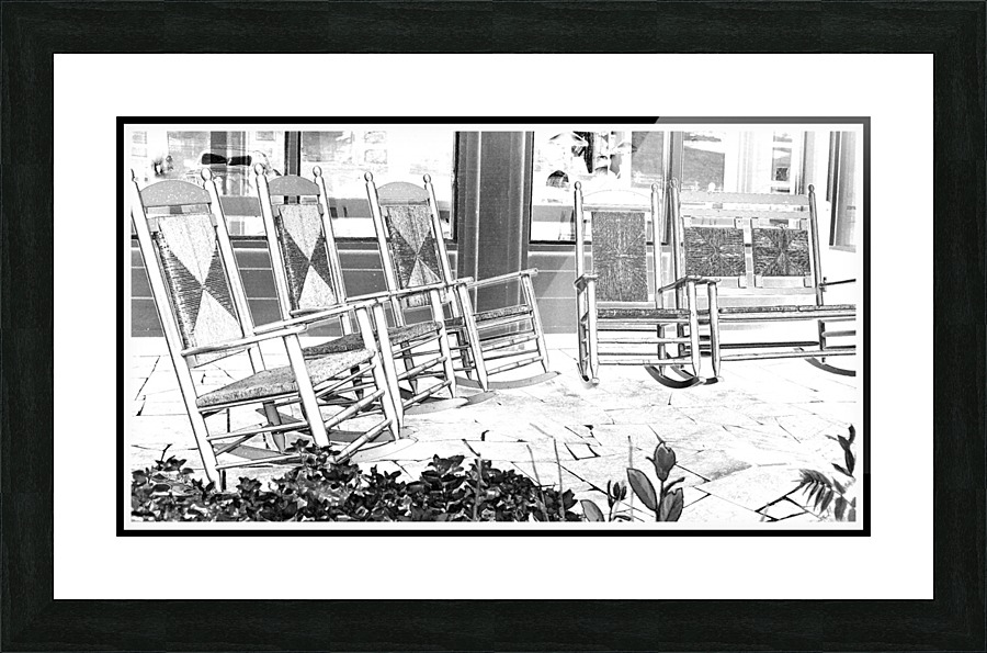 Rocking Chairs Picture Frame print