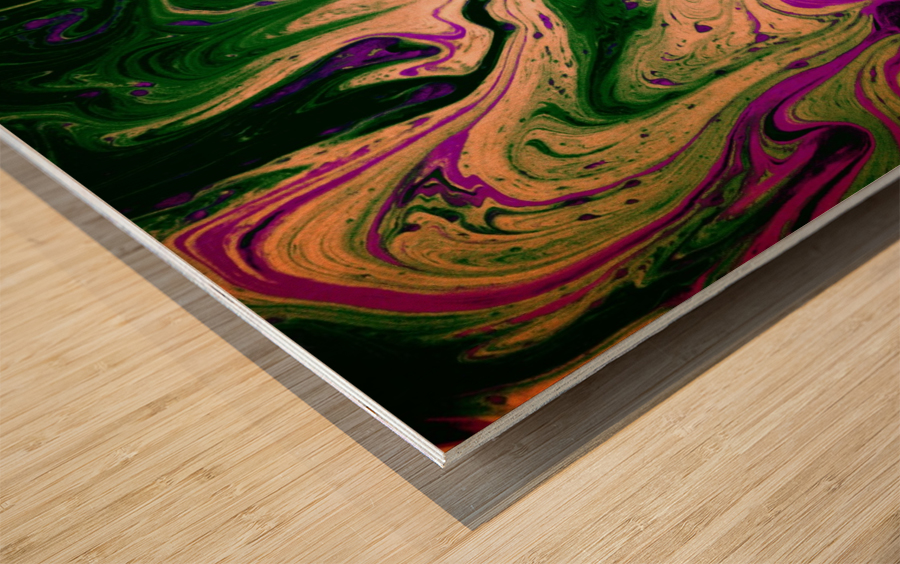 Bubbles Reimagined 63 Wood print