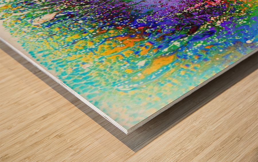 Bubbles Reimagined 61 Wood print