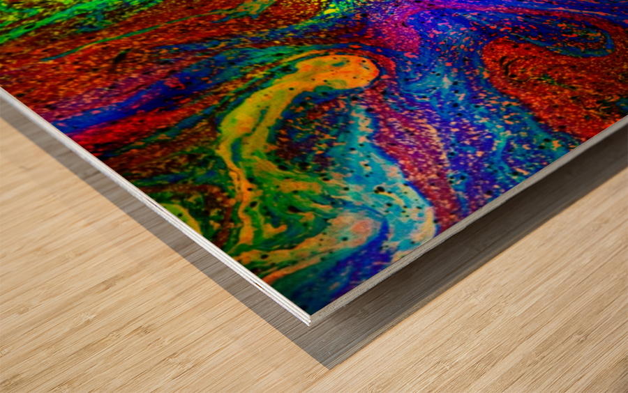 Bubbles Reimagined 51 Wood print