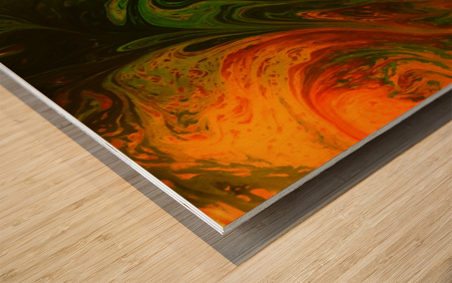 Bubbles Reimagined 36 Wood print