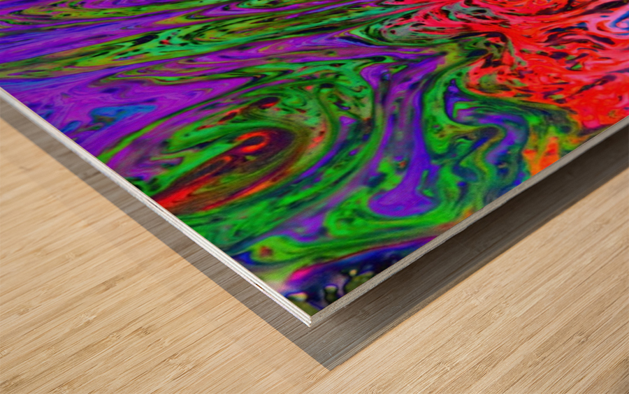 Bubbles Reimagined 33 Wood print