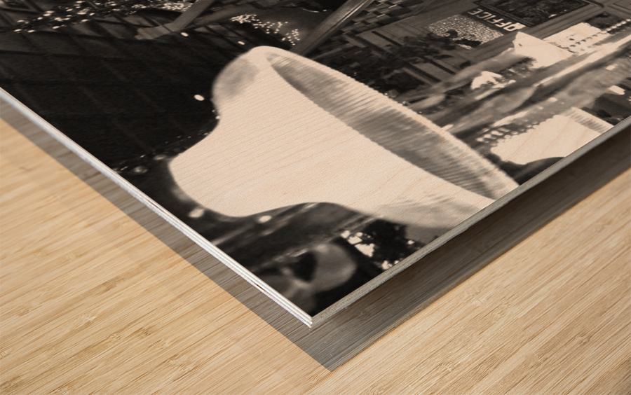 Black and White 08 Wood print