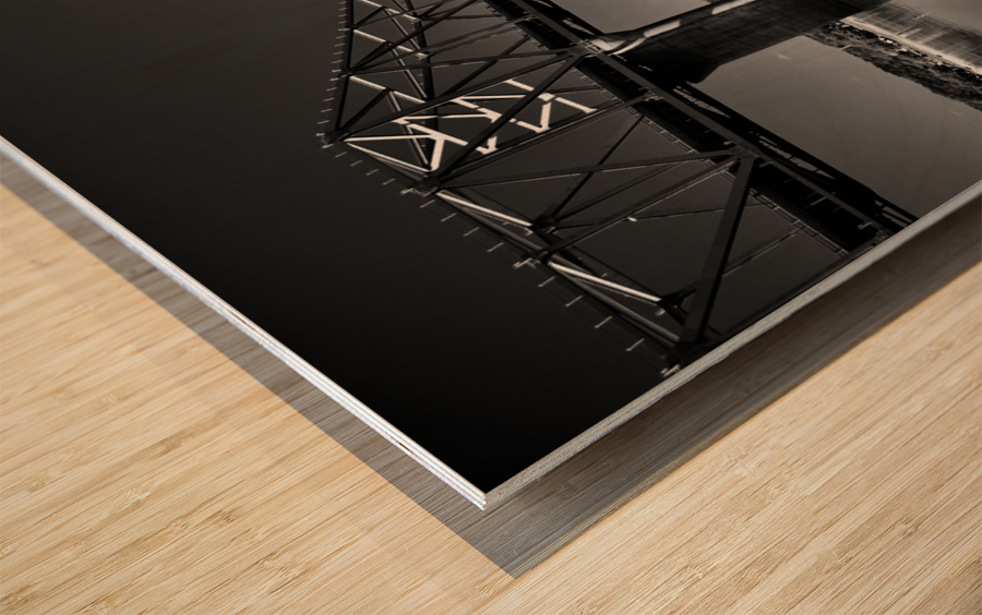 Black and White 02 Wood print