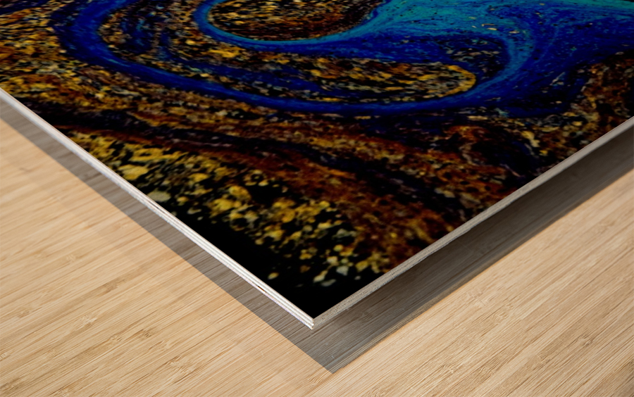 Bubbles Reimagined 92 Wood print